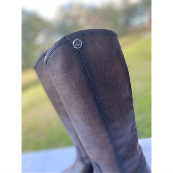 FRYE Melissa Button 2 boots-smoke - Picture 3 of 9